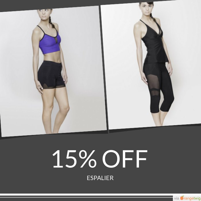 ESPALIER_SPORT's tweet photo. 15% OFF select products. Sale ending soon! #SALE details: https://t.co/CJ5idJtzK4 https://t.co/VQwmmkmY9W