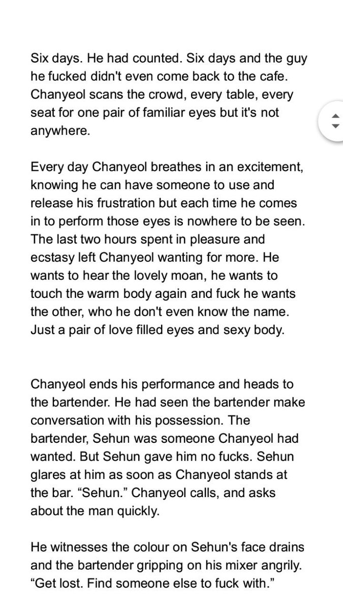 jongin_hunnie's tweet photo. Chorus (final chapter) 

- ⚠ trigger warning, be warned
- there will be two parts
- must read VERSE 1 &amp; VERSE 2

- #sekai #chankai #sejong #chanjong #sehun #jongin #chanyeol https://t.co/27Os2hnVa7