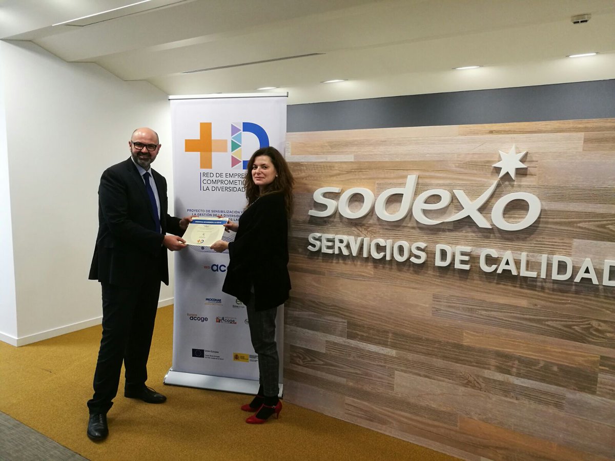 REDACOGE's tweet photo. Firma por la gestión de la diversidad con @SodexoBI que se incorpora a la Red +D de empresas ¡bienvenidos! https://t.co/VS7iLfI4GJ