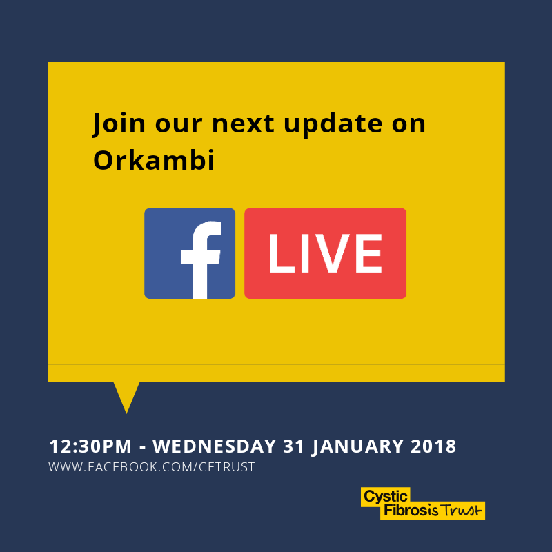 cftrust's tweet photo. We've been overwhelmed with success &amp; support for the community-led petition on access to #Orkambi that reached 100,000 signatures in just 10 days.

Join us for a #FBLive from 12:30pm on Weds for an update on what to expect next now the petition has reached the target for debate https://t.co/jLQnUFXyDd