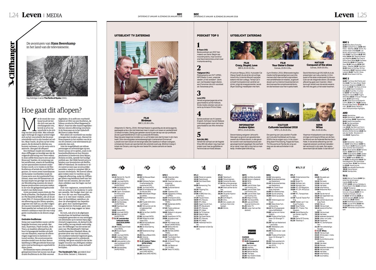 solaparola's tweet photo. Heerlijk lijstje #podcasttips van @NRC. Onze serie Tijdgeest voor @OVTradio1 op nummer 2. https://t.co/xihQo1ZYKm
