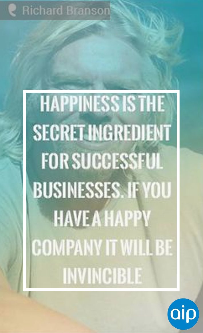 AIP_Printers1's tweet photo. #Happiness is the secret ingredient for successful business. If you have a happy company it will be #invincible. https://t.co/PGyJfNOLH3