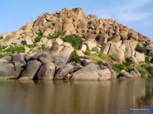 In Hampi, Rishimukha, a mountain near Tungabhadra River is the place where Sugriva and Hanuman lived.