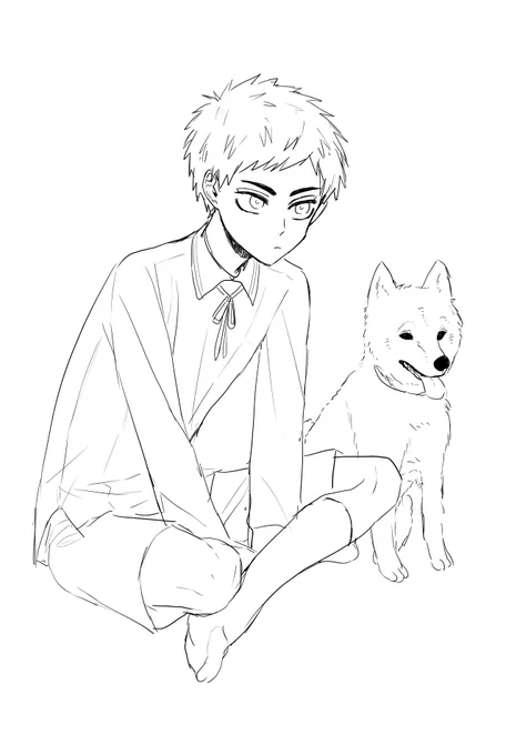 途中まで描いたけど思ってたのと違うのができたので色塗る気にならなかった 