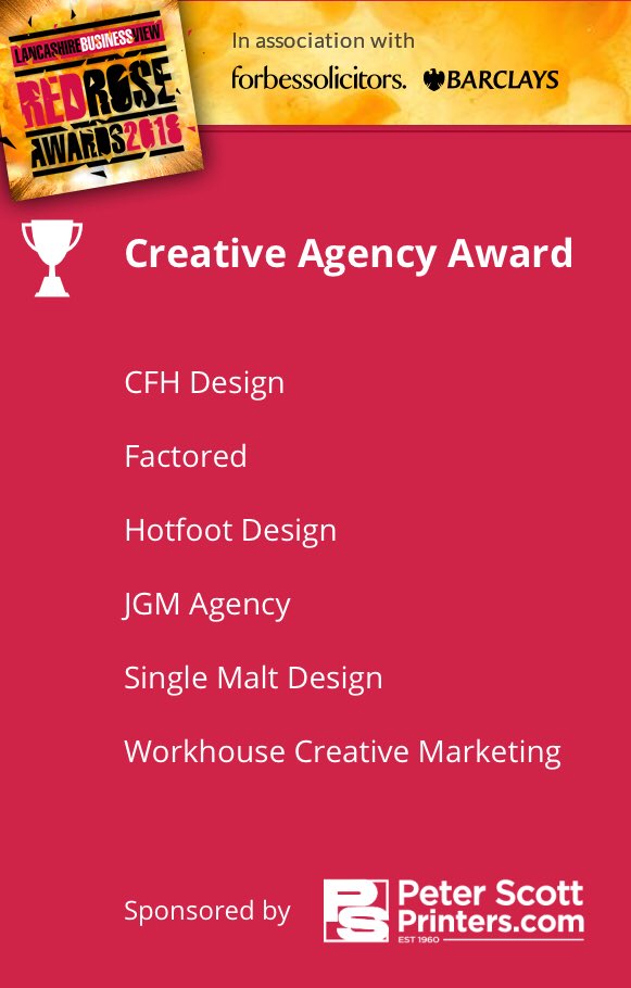 JoanneLBV's tweet photo. 🎉Congratulations to @redroseawards 🌹Creative Agency Award finalists 🌹 -really looking forward to meeting you all at interview stage  - it’s a fabulous category to sponsor and judge #RRA18 https://t.co/xVAFAZWc4f