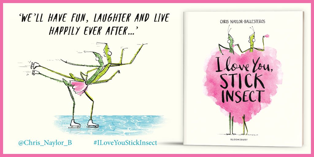 KidsBloomsbury's tweet photo. Fabulous @GuardianBooks review of #ILoveYouStickInsect by @Chris_Naylor_B - we love this amorous phasmid, too! https://t.co/6TWwhs2y10 π https://t.co/y4U070jsNe