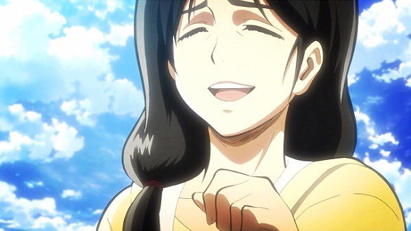 ますかっとちゃん な な なんと 今日はエレンの母 カルライェーガーの 誕生日だそうです すごくいいお母さんだった カルライーターに食われた時すごくショックでした カルラ イェーガー 誕生祭