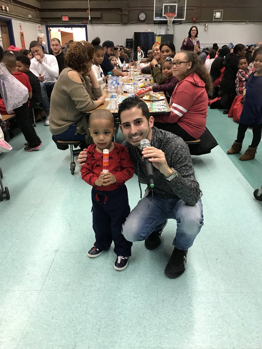 WintersPTO's tweet photo. Winters Bingo Night! Mr. Ferreria getting help calling number! Some happy WINNERS! ❤️ https://t.co/boknNRgRJu