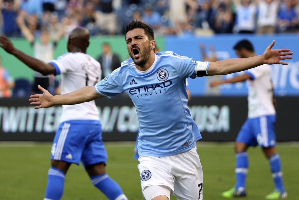 DV7Soccer's tweet photo. #DV7Fact โ ๐
โญ David Villa โญ scored a team leading 18 goals for #NYCFC during his first season in #MLS. https://t.co/SRji2eLvLN