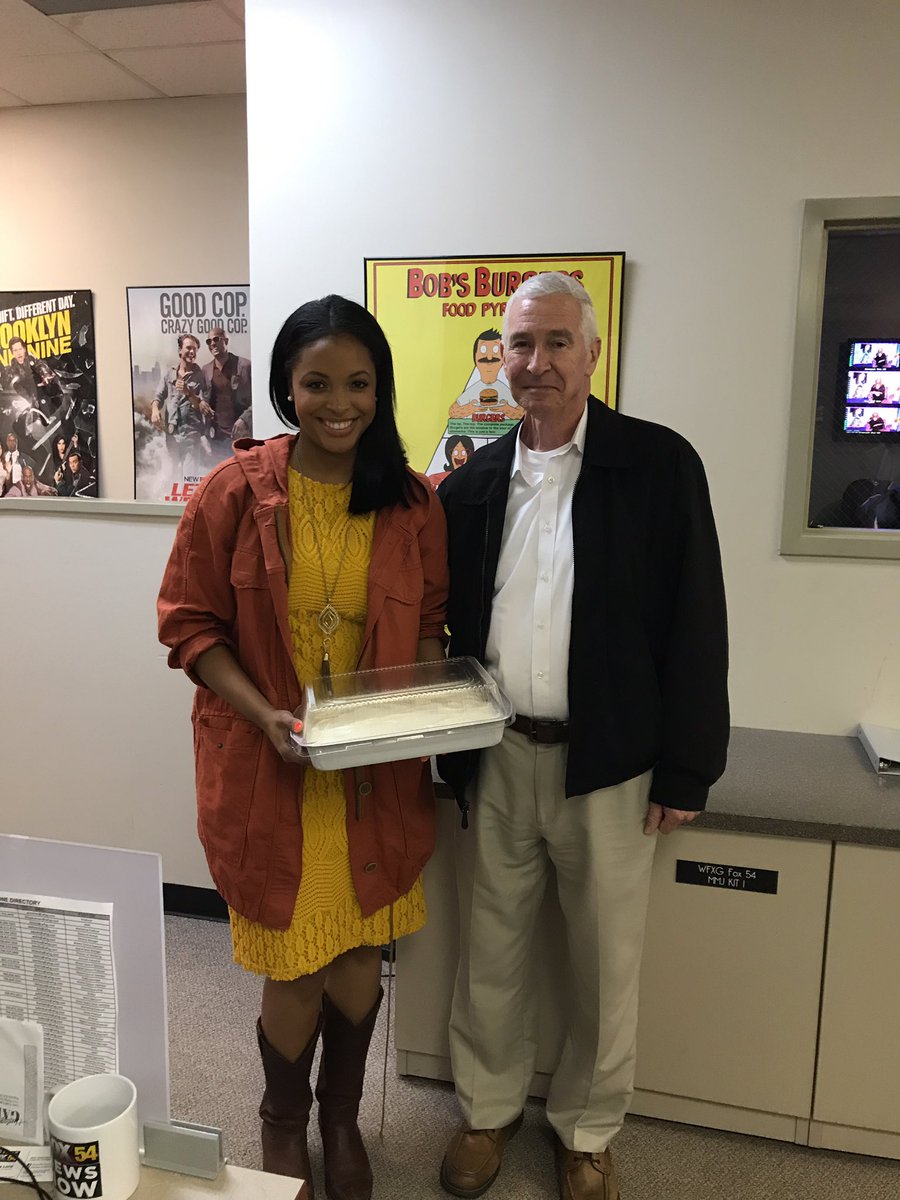 Buzz came by and made me a carrot cake! From scratch!!! ❤️❤️ thank you for always being so kind and helping me when I cover stories on base at Fort Gordon!
