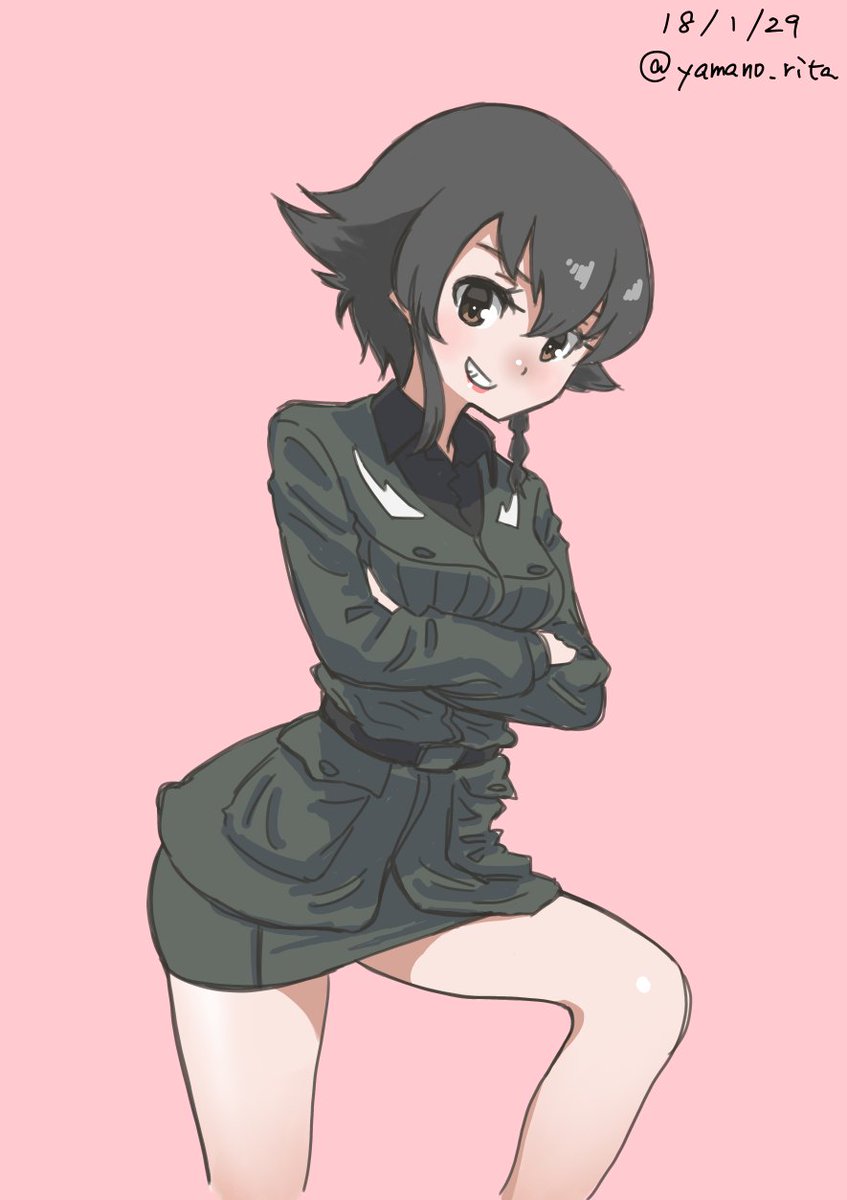 #ガルパン版深夜のお絵描き60分一本勝負
#ガルパン版深夜のお絵描き60分一本勝負_20180129 