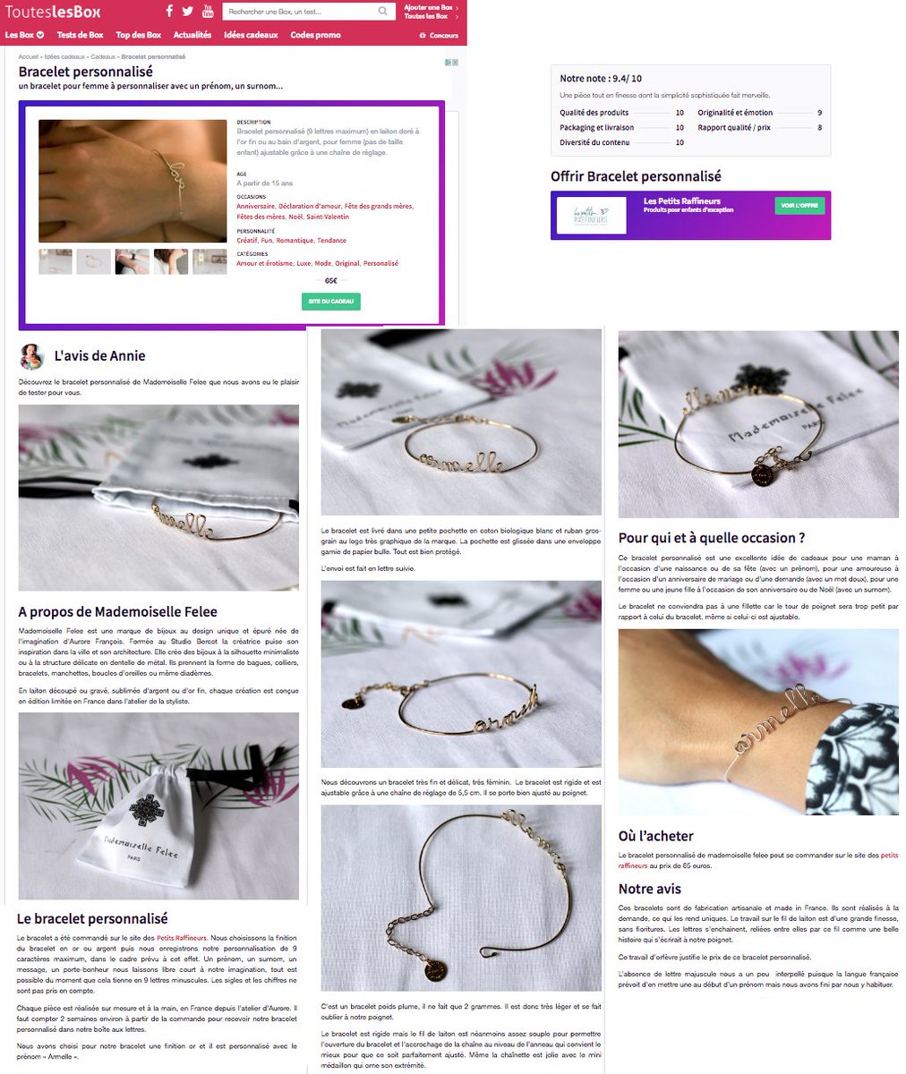 MelleFelee's tweet photo. Le bracelet personnalisé testé et approuvé par @touteslesbox 
https://t.co/GTwt2W1LQw https://t.co/sBfo24JRDj