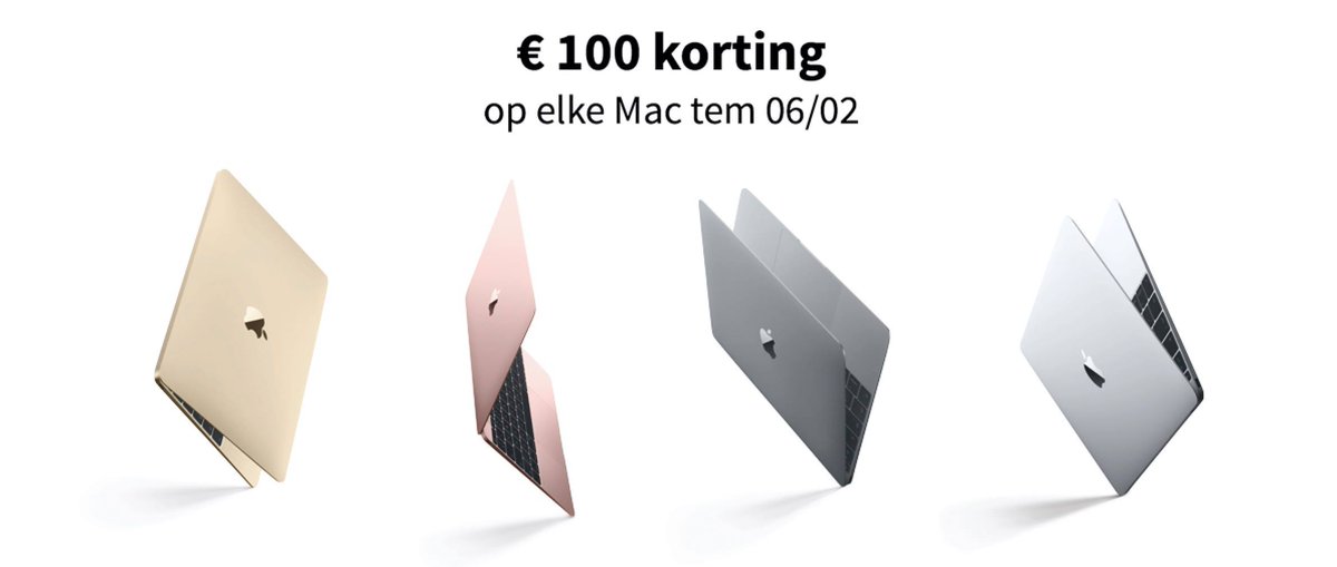 plifestyle's tweet photo. €100 #korting op élke #Mac bij Pure Lifestyle! https://t.co/uNlYVSwVmm