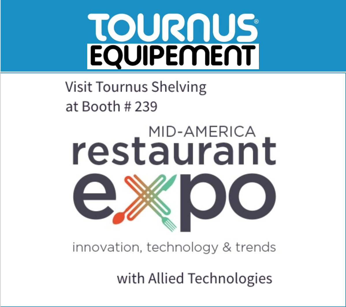 BrunoBoucherInc's tweet photo. #MAREXPO
Stop by @TOURNUSeqpmt booth #239. 
Meet agents and see #TournusShelving in action. https://t.co/2vbEYDvaxU