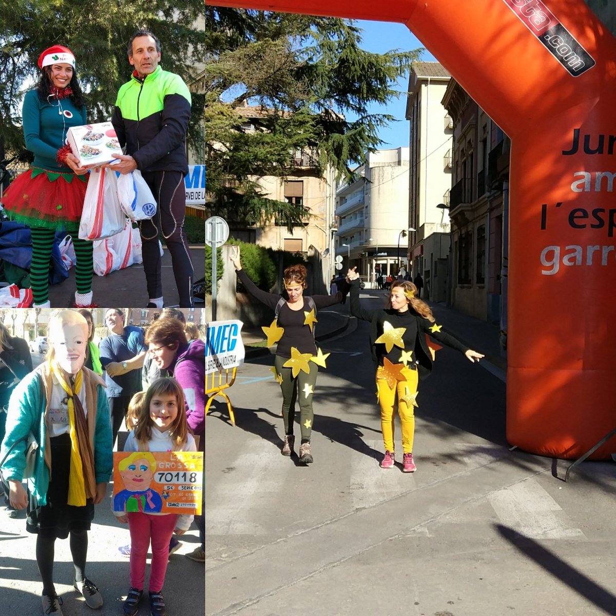 MarxaNadalenca's tweet photo. Alguns dels participants ens van demostrar que s'hi van esforçar de valent per fer la Marxa més divertida! @elgarrotxi_cat @turismeolot @Olotuit https://t.co/WGXZNElUR3