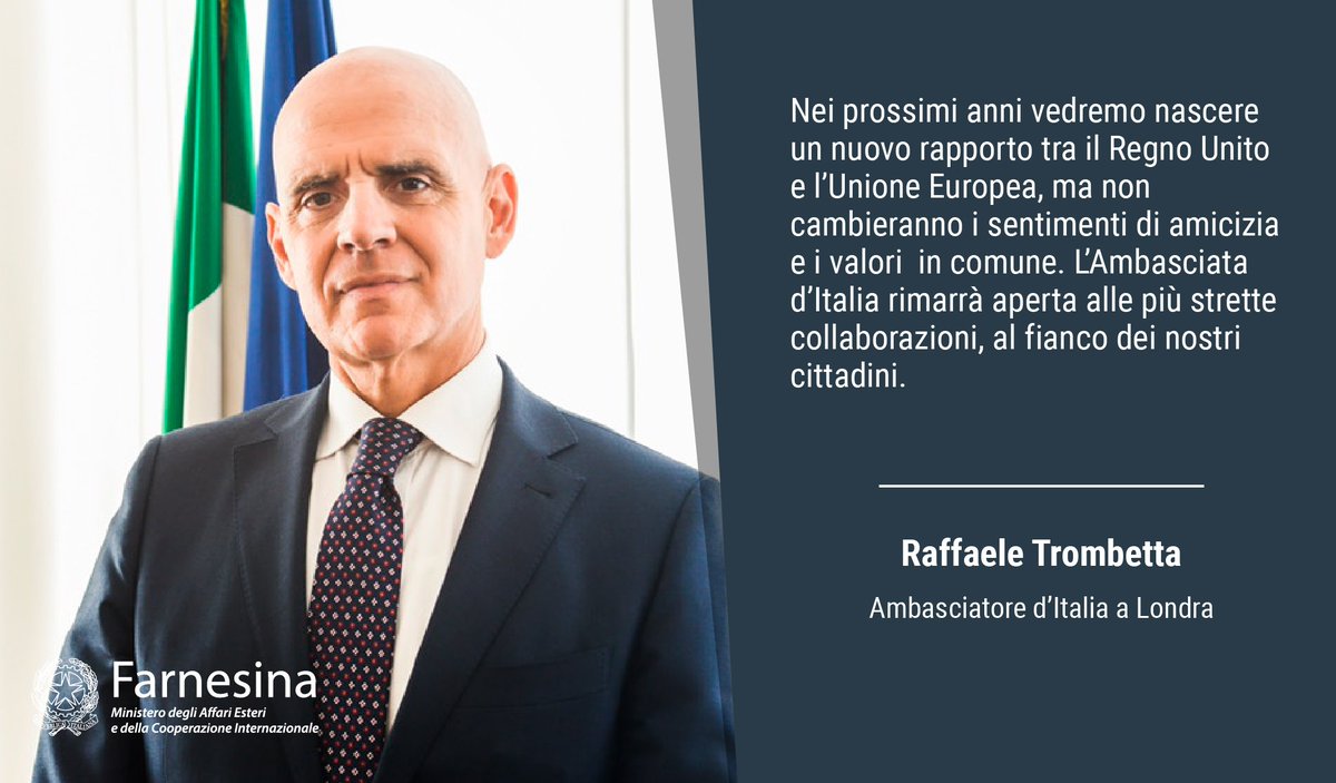 ItalyMFA's tweet photo. Buon lavoro a Raffaele Trombetta, da oggi nuovo Ambasciatore d'Italia a #Londra 🇮🇹🇬🇧⏭https://t.co/SSQ9Giua6O https://t.co/UVsAAdiPHQ