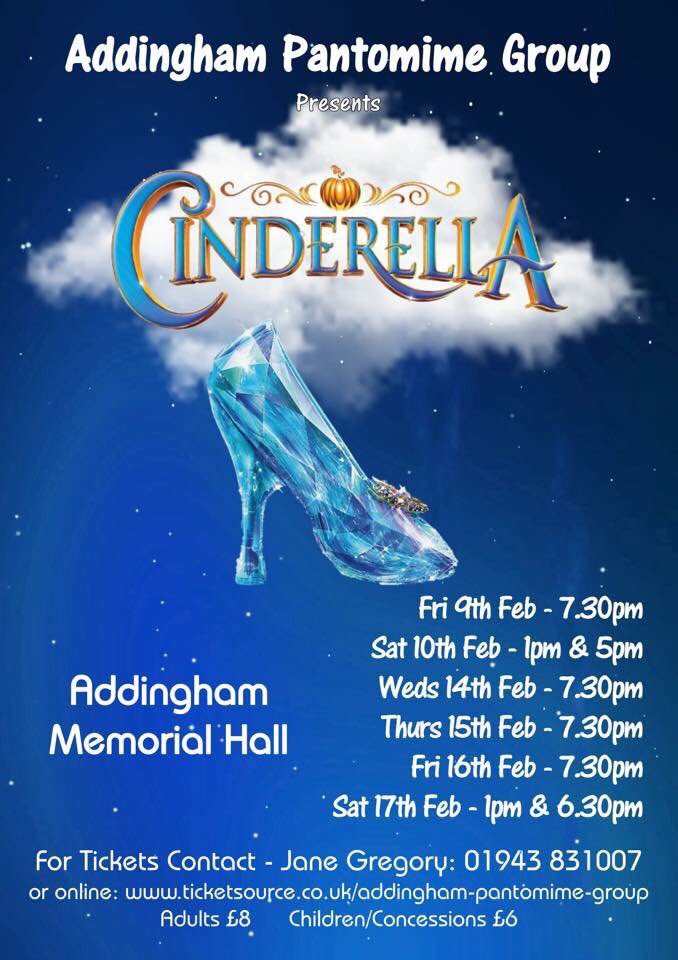 FriendsAPSchool's tweet image. With less than two weeks to go there’s still time to book your tickets for Addinghams fantastic performance of Cinderella!  Don’t miss out, book today!! ticketsource.co.uk/addingham-pant…