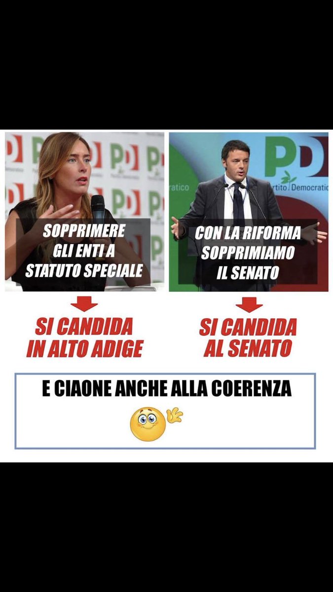 MatteoPontin's tweet photo. @matteorenzi  COERENZA ZERO!!!!!! https://t.co/oCoyIs9jm5