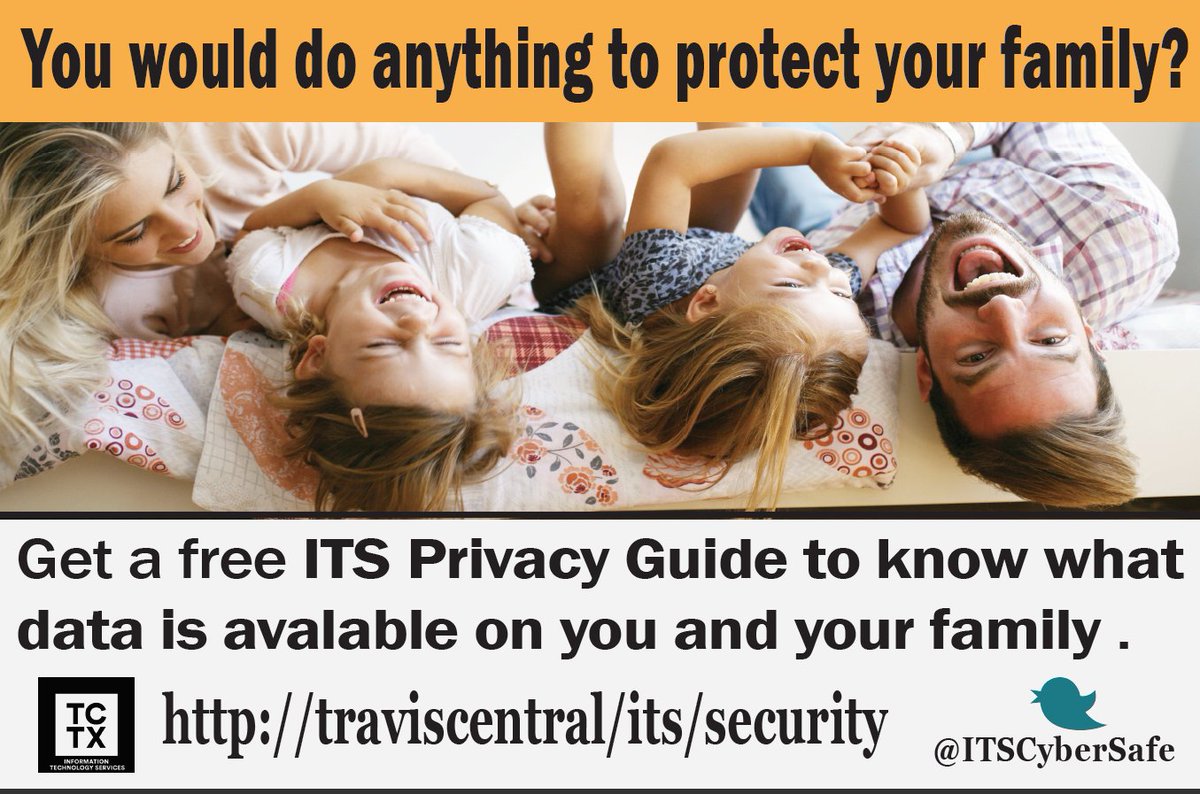 ITSCyberSafe's tweet photo. Good Monday Morning Travis County! Check out our privacy guide and view the list of companies that can collect data on you. http://sharepoint/its/cat https://t.co/5xL7gppM63