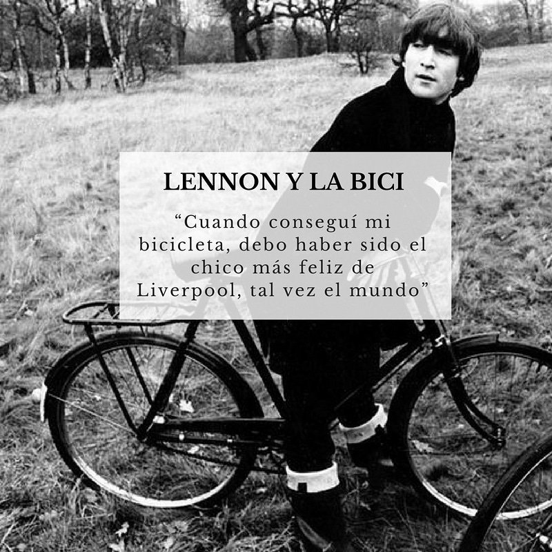filodelabici's tweet photo. Reflexión musical: si lo dice John, es porque está (más que) bien #FilosofoBicicletero #JohnLennon #ReflexionMusical #BuenLunes https://t.co/6sDNL0jcKV