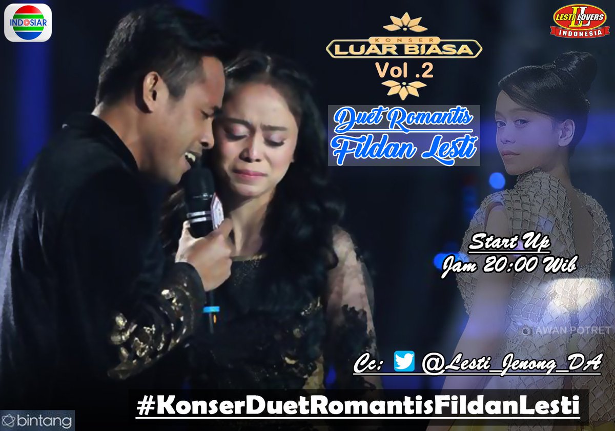 Bismillah. Moga lancar acara  #KonserDuetRomantisFildanLesti malem ini