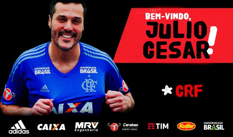 Julio Cesar está de volta!!  #BemVindoJulioCesar