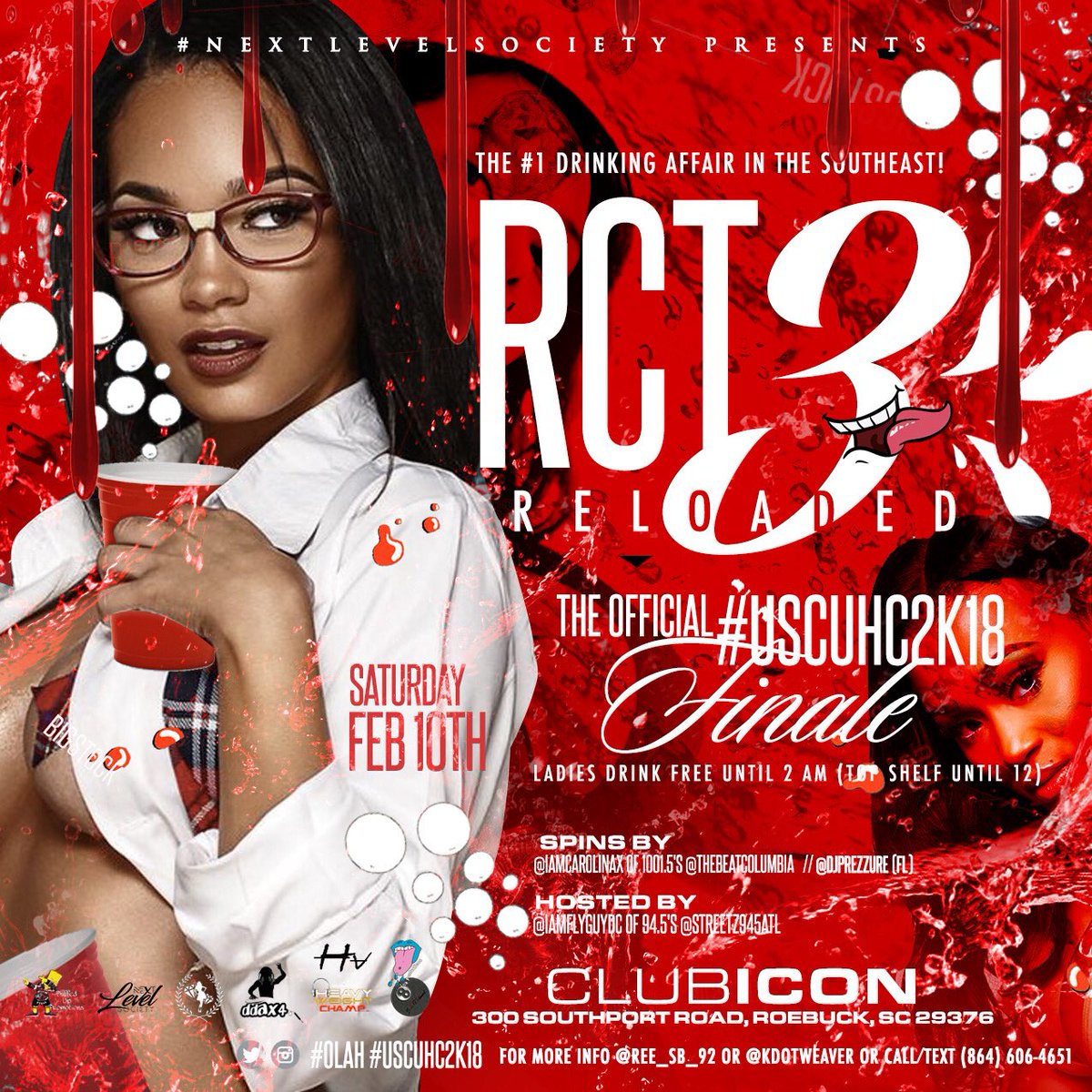 littevents_'s tweet photo. #RedCupTherapy - An event of epic proportions thrown annually by some of the hottest promoters in Carolina

#RCT3Reloaded - The third (reloaded) installment of the Carolina series  making its LAST appearance for #USCUHC2k18 hosted by ATLs #1 Host @IAmFlyGuyDC https://t.co/Gf6YDuTmxB