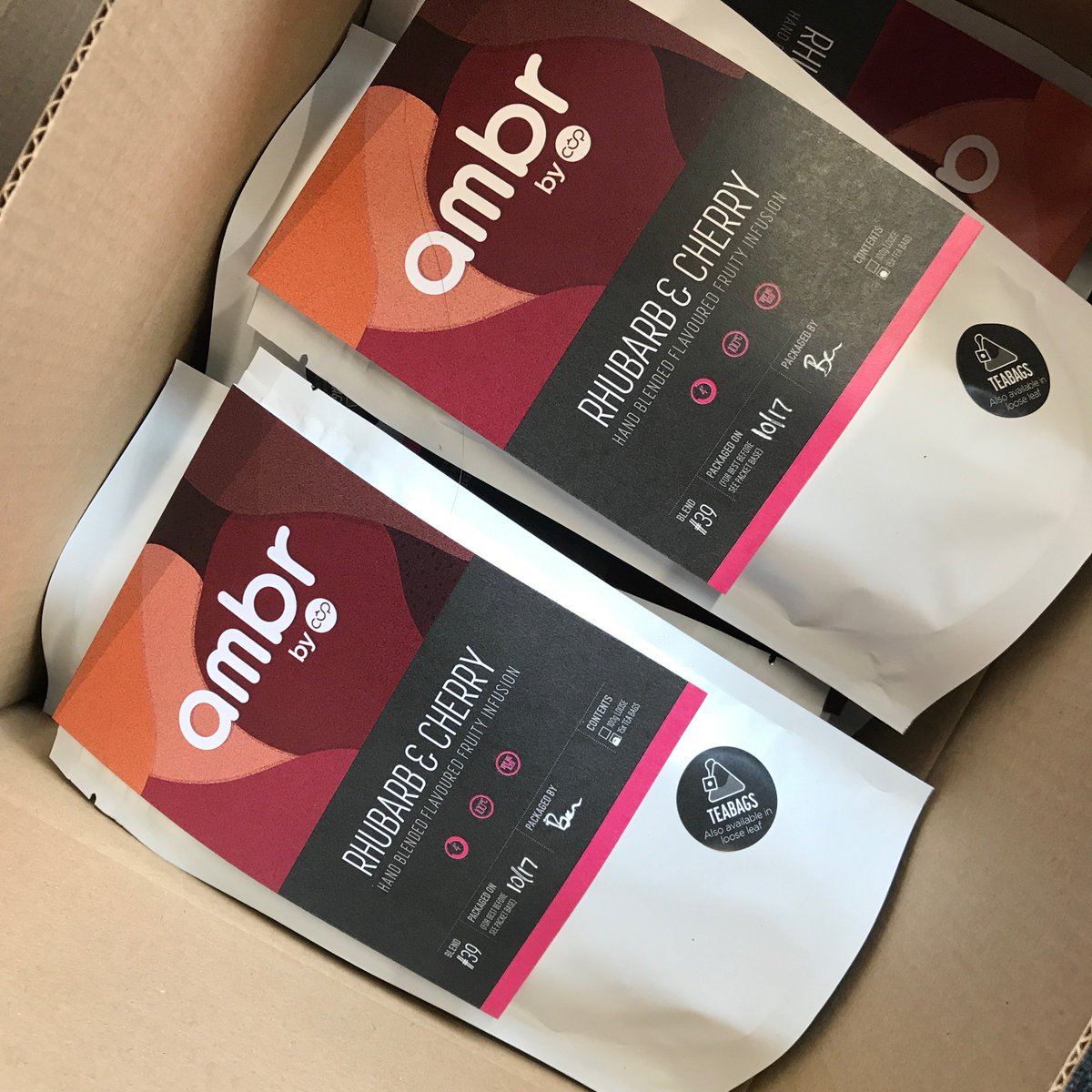 ⭐️  Our Tea of the Week - Rhubarb &amp; Cherry 🍒 ⭐️
This little wonder will add a fruity punch to your week! A fruity blend which is perfect as a hot or iced! Buy here: goo.gl/3M1UC5
 #fruittea #teablend #scotland #icedtea #brew #fruity #cherry #rhubarb #glasgow