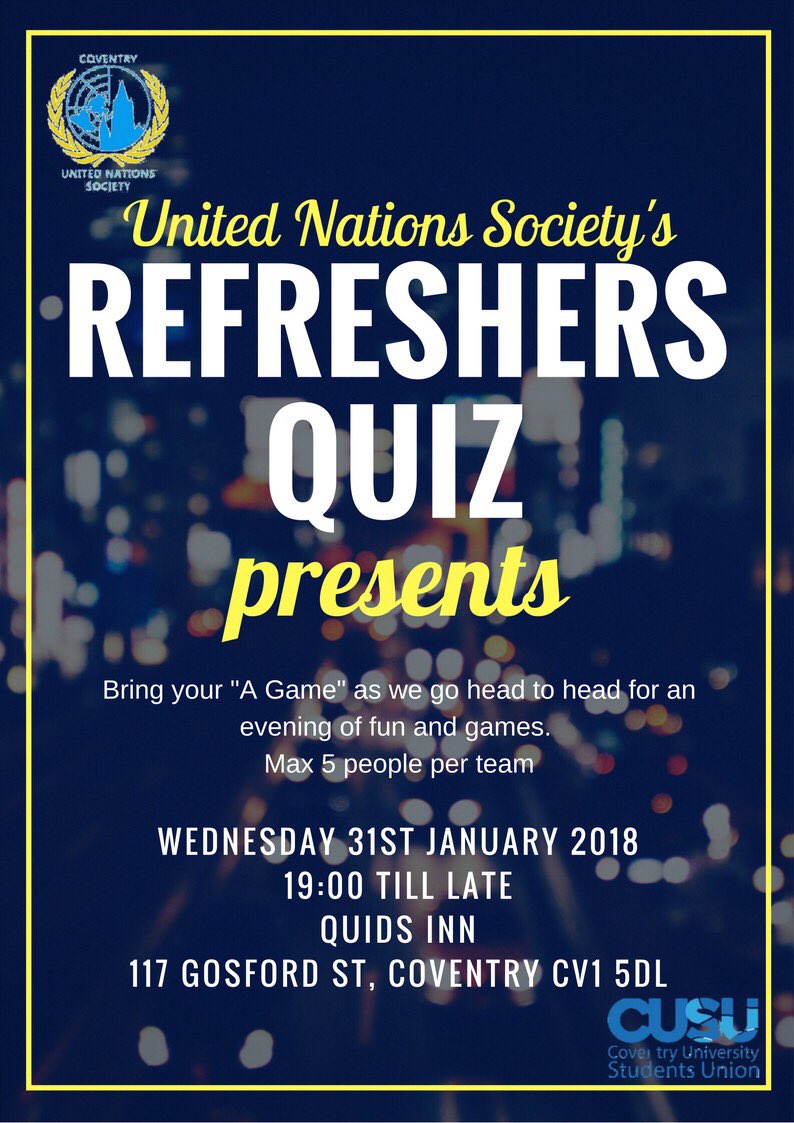 unitednationsCU's tweet photo. Fun night out in the middle of the week? Yes, please! https://t.co/CayQyVz7P4