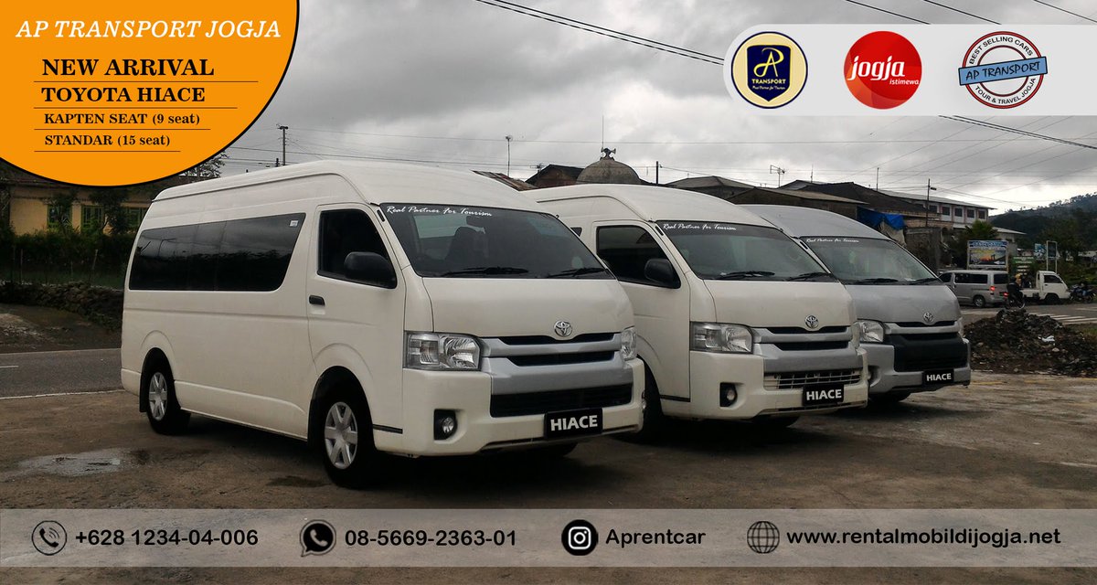 ap_rentcar's tweet image. Toyota Hiace Commuter kendaraan yang mempunyai ruang cabin luas dan memiliki kapasitas kursi 9 seat (kapten seat) &amp;amp; 15 seat (standar), menjadi pilihan terbaik untuk family/ group dalam melakukan perjalanan.

#aptransport #rentalmobildijogja  #hiacejogja #hiacepariwisata #hiace