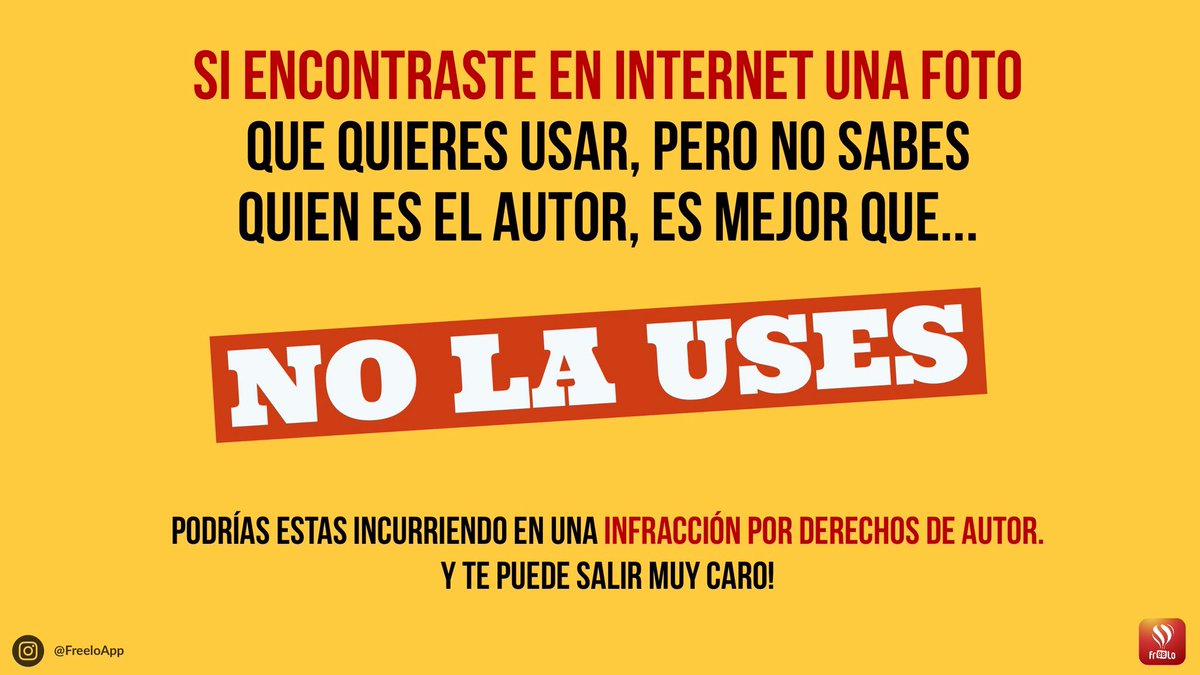 FreeloApp's tweet image. Trata de contactar al autor o mejor, contrata un #fotógrafo! 📸 #DerechosdeAutor