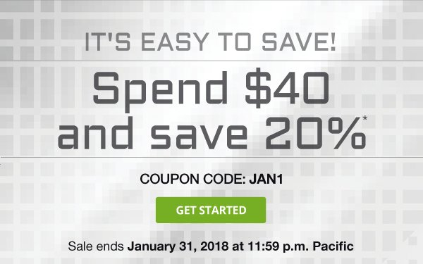 It's easy to save with #coupon code JAN1! Spend $40 or more in a single order and save 20% on Dotster.com. Exclusions apply.