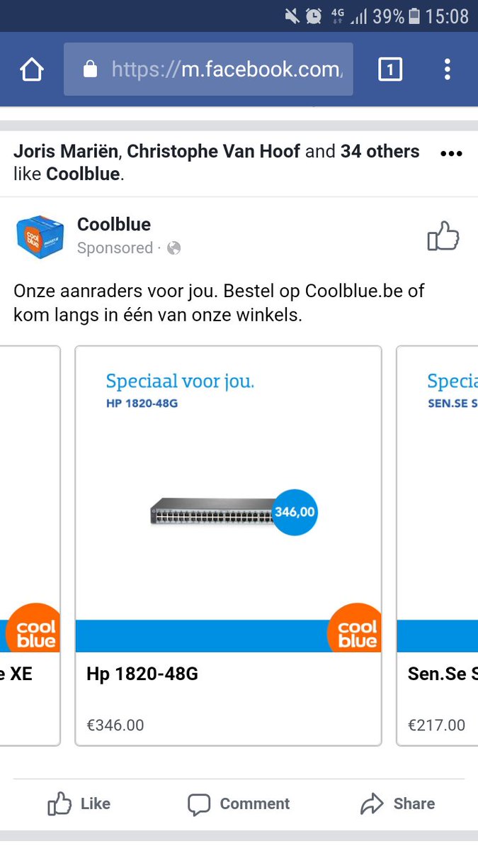 vispoel_steven's tweet photo. Dankzij het #keuzeproject zien mijn facebook er nu zo uit... #itfactory #infraftw #thomasmore https://t.co/AiuvpTZvGv