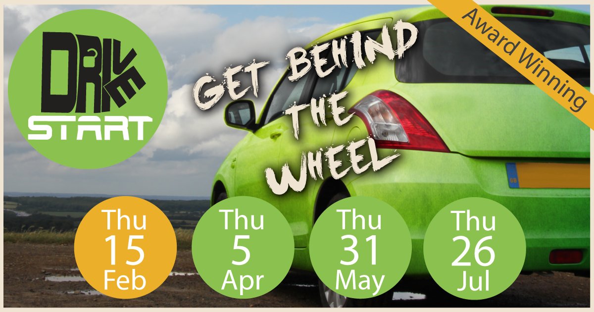 DriveStart's tweet image. Aged between 15 and 19 in Berkshire? Get behind the wheel with Drivestart. Visit drivestart.co.uk for information