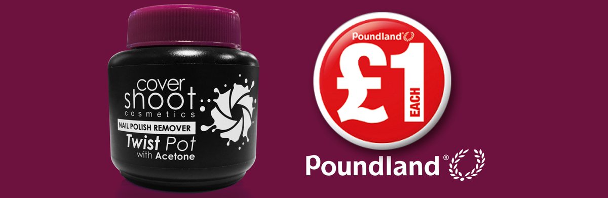 CovershootCos's tweet photo. Easily remove that stubborn nail polish with the Covershoot Twist Pot Nail Polish Remover. BUY NOW @Poundland 😍 https://t.co/n6meErFtcp