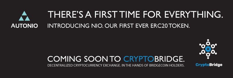 Happy to see this moving and contantly keeps surprising us with good news. Easy 10x coming. 
Plus there are loads of other things poppin' behind the scene.
#Autonio $NIO #CryptoBridge