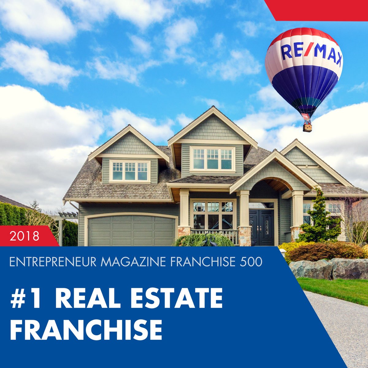 Great news for recruiting and building your client base: RE/MAX is the No. 1 real estate brand in the Franchise 500 rankings – and No. 5 overall! rem.ax/2DCCeWy