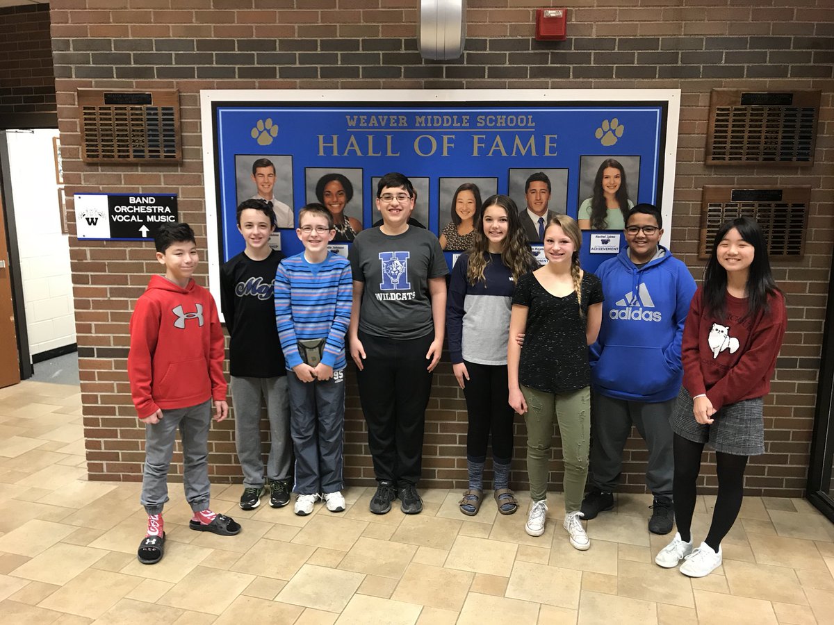 wmscats's tweet photo. Congratulations to our Students of the Week! They represented the #WeaverWay and demonstrated a skill from the R-Factor! #Ready4Tomorrow #HCSDRFactor https://t.co/FApySO1g7R