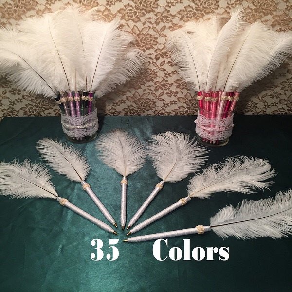 QUILL BALLPOINT PENS #ValentinesDay <a href="/etsy/">Etsy</a> Gifts ❤️ #Boho #vintage #1920s #princess #etsy #Office Accessories #love  etsy.me/2njJkVU