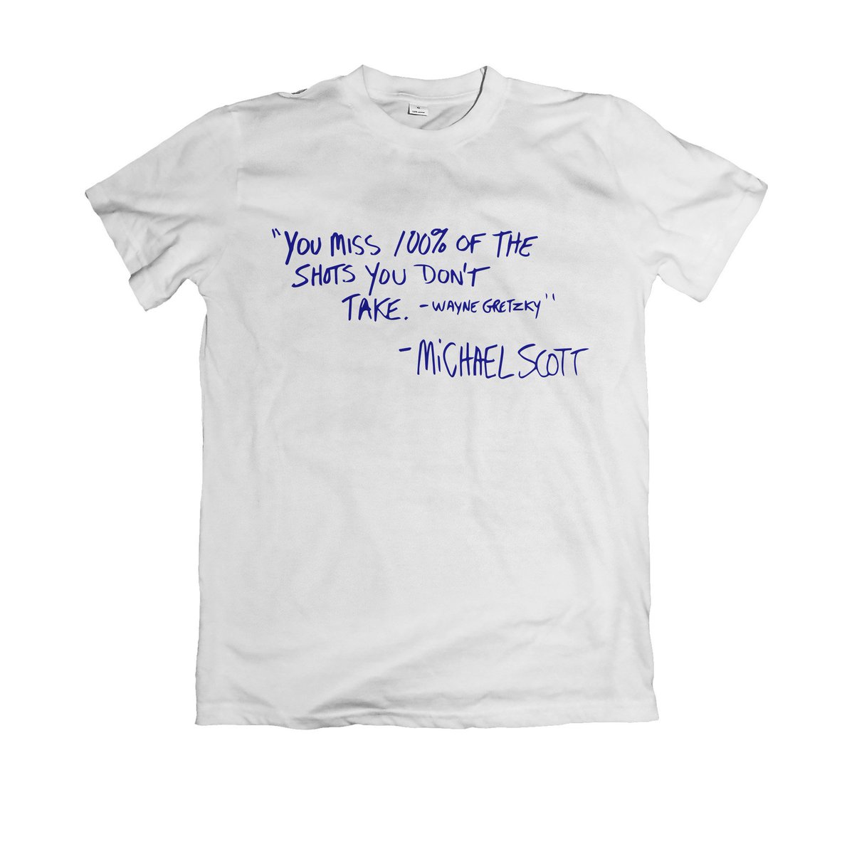 FreshTee_Etsy's tweet photo. "You Miss 100% of the shots you don't take" -Michael Scott https://t.co/sR2ZaSNyyV #TheOffice https://t.co/lIamtukemX