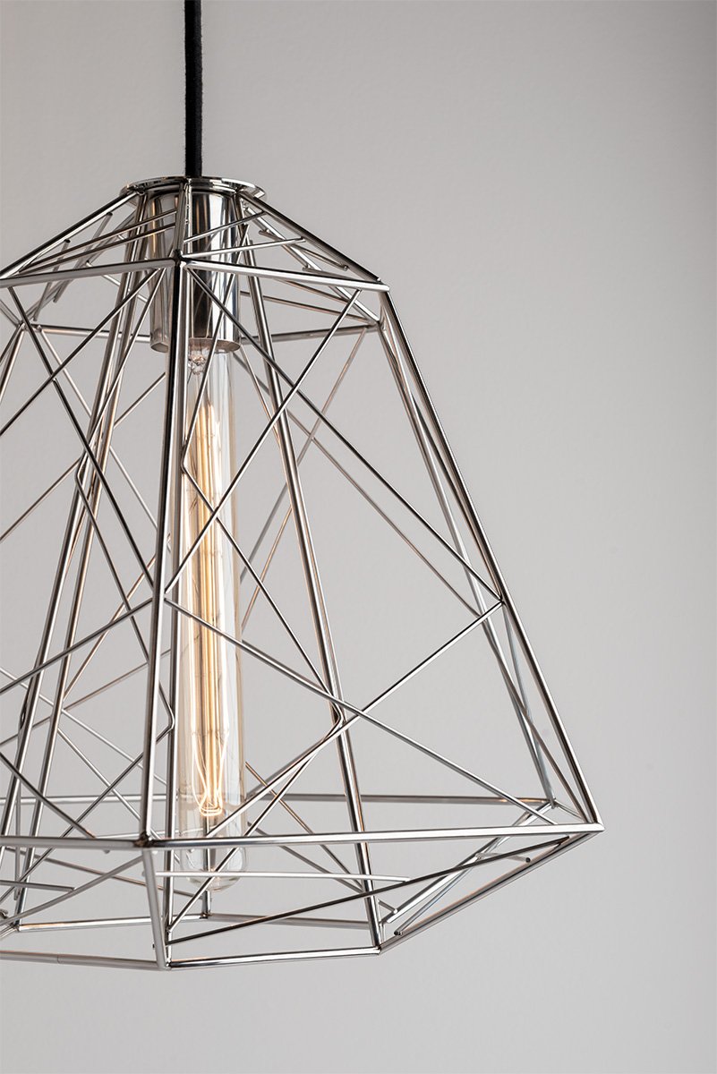 The Ani pendant from Mitzi by #HudsonValleyLighting -- sleek, geometric, and glamorous