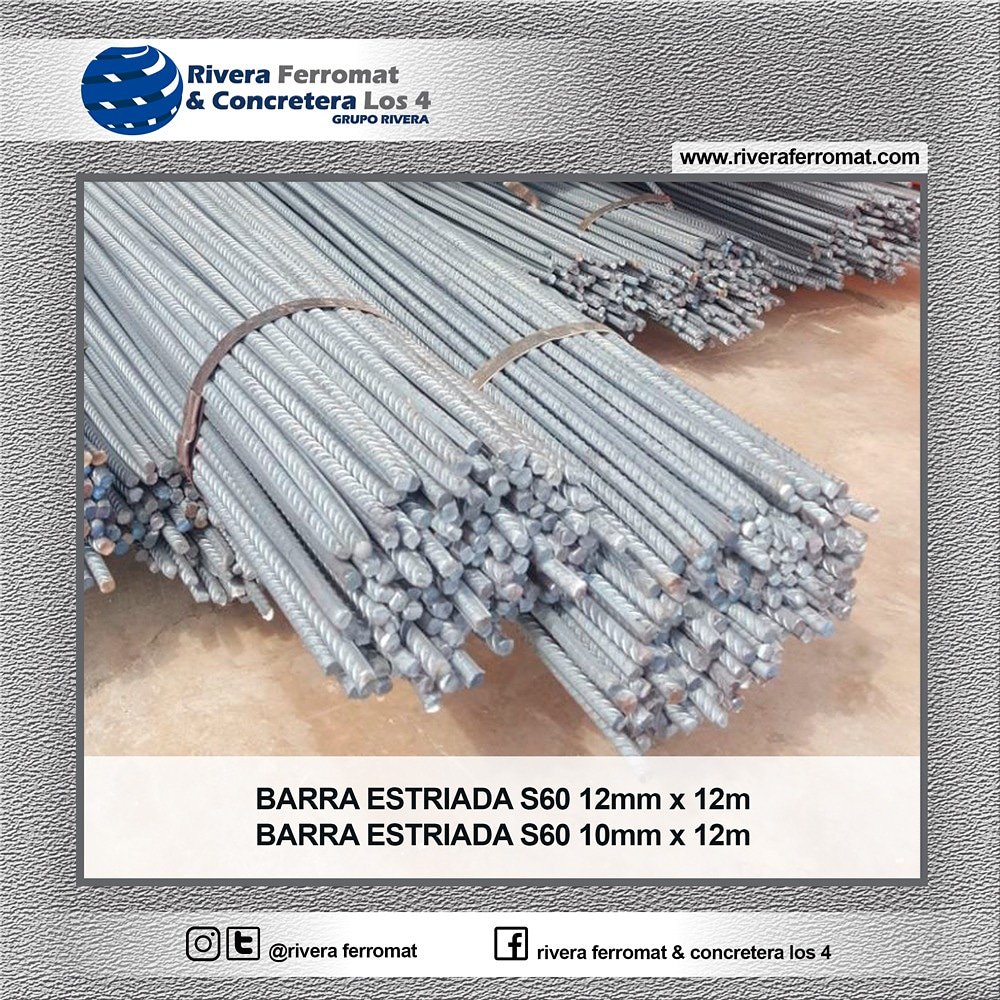 Tenemos a disponibilidad #BarrasEstriadas 10mm #12mm x 12mts Contáctanos +584243469117 Somos los expertos en #hierro #materialesparalaconstruccion #Construccion #ConstruccionCivil #agregados #alambrones #barrasestriadas #barraslisas #29Ene