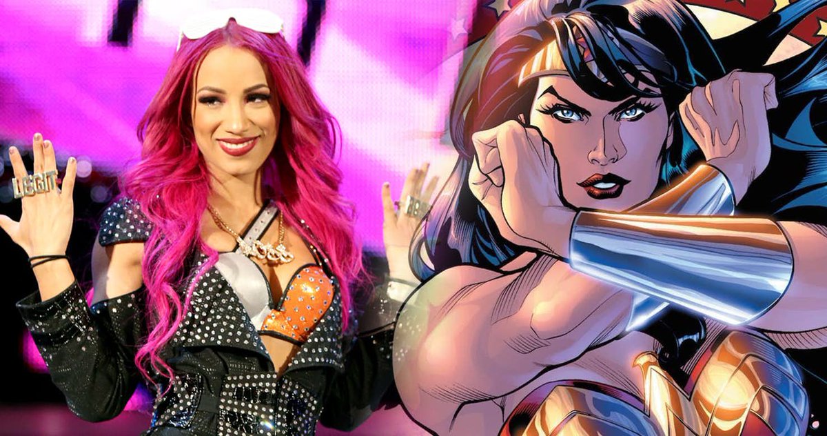 Superstar @SashaBanksWWE Royal Rumble Attire Homaged #WonderWoman https://w...