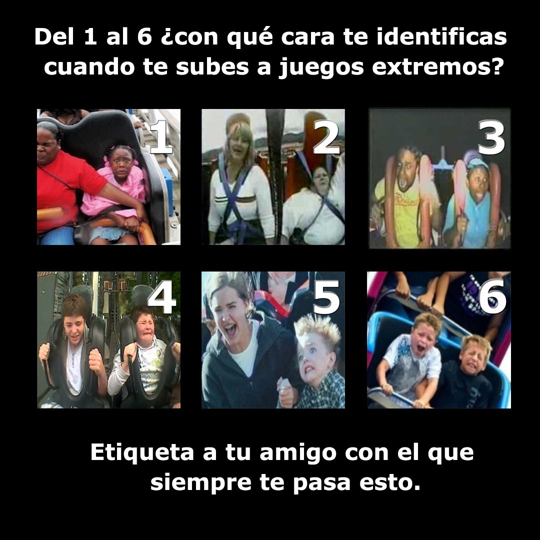 SkipLine_App's tweet image. Siempre nos pasa, ¿Ustedes con cuál se identifican? #FelizLunes 
#QueRicoEs ir al parque de diversiones