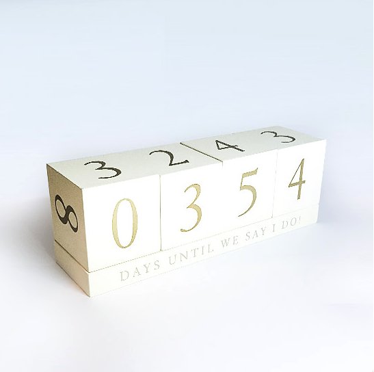 Know someone counting down the days?
-Give Them Some Countdown To Wedding Blocks To Help. #wedding #married