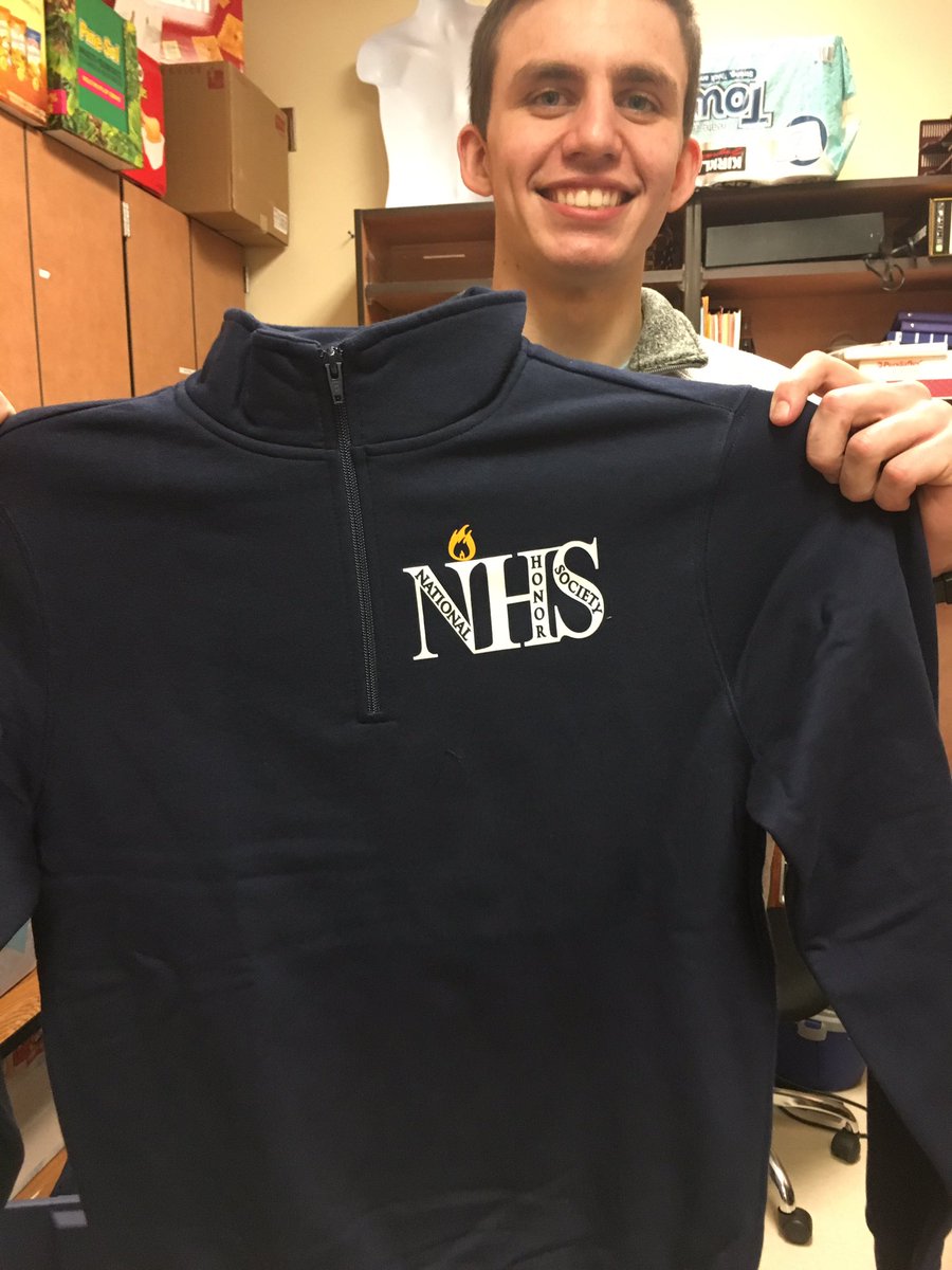 CapitalNHS's tweet photo. NHS gear is ready for pickup! Come tell Carter your name and size in the student store to recieve your $25 quarter zip https://t.co/aXqzylNp3G