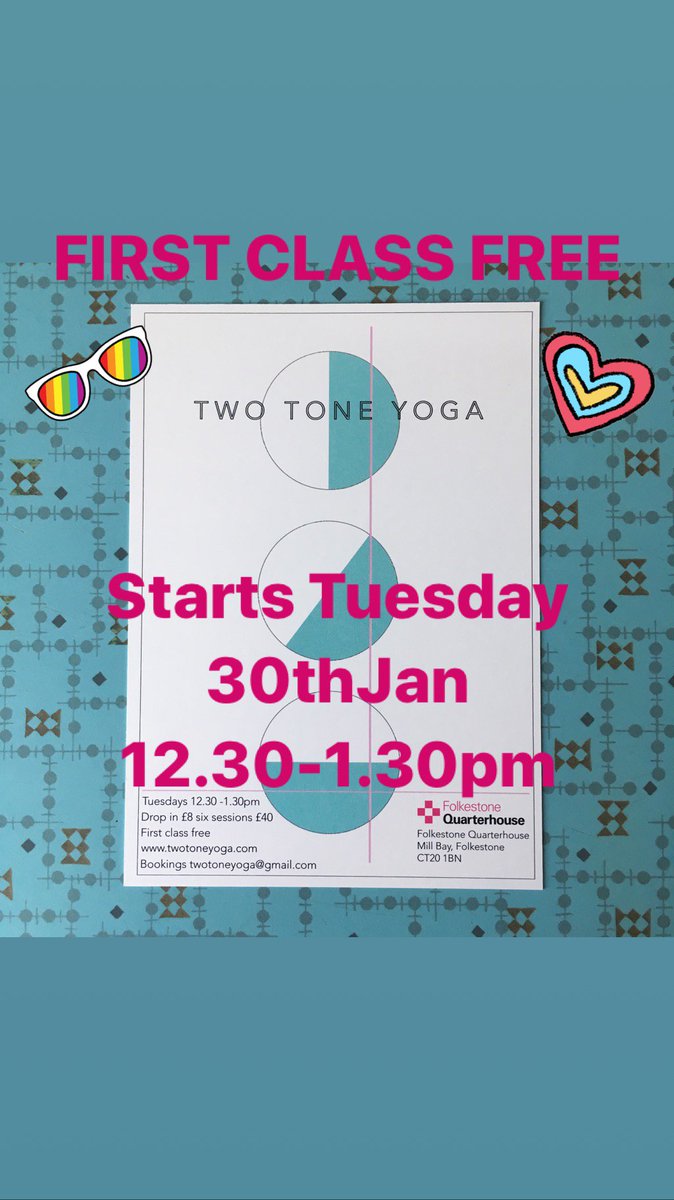 LightStepInTime's tweet image. Two Tone #Yoga @QuarterHouse #Folkestone tomorrow 12.30-1.30pm. First class free. Check it out! See you there x