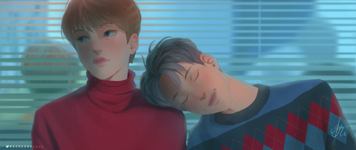 nyangelus's tweet photo. I always wanted to draw spring day fanart

 #BTSARMY #BestFanArmy #iHeartAwards @BTS_twt https://t.co/GaoESa3oUQ