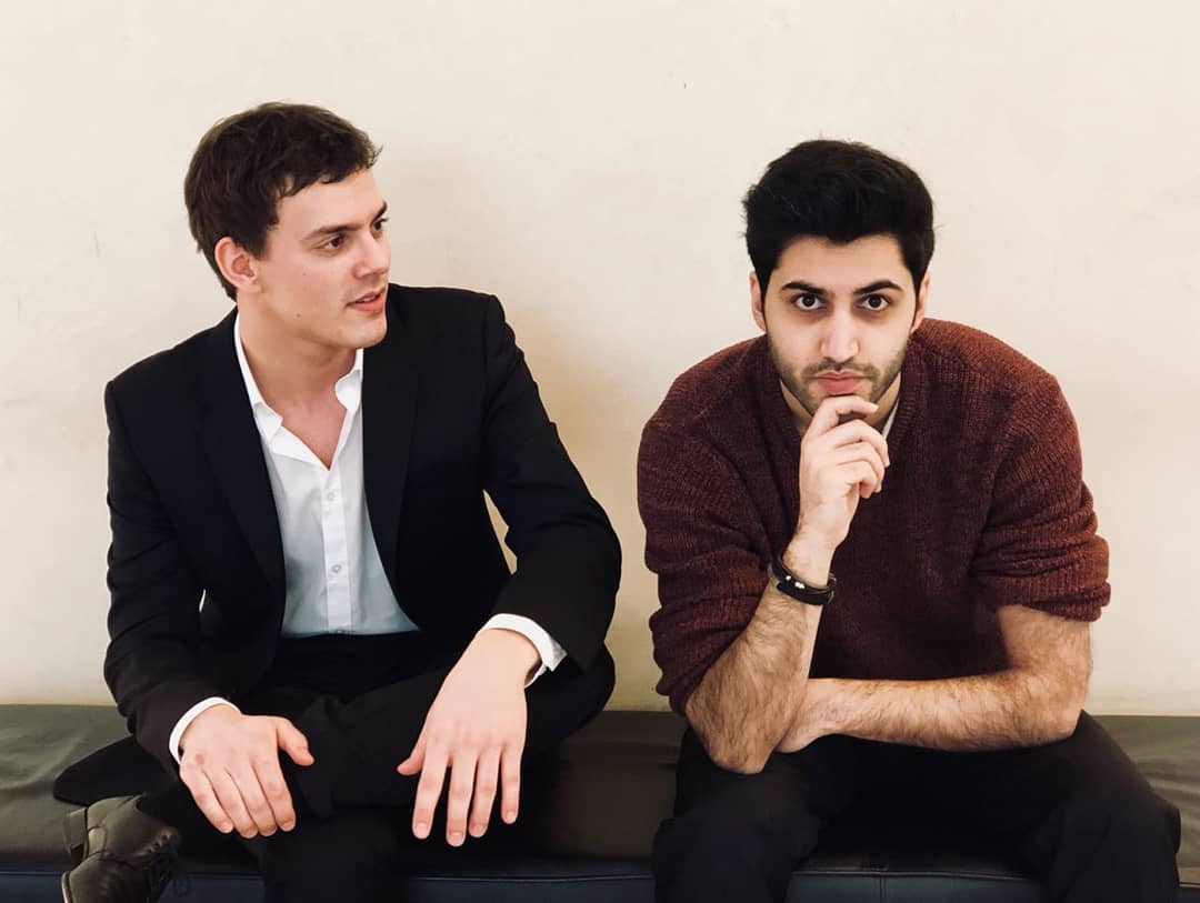 FestspielhausBB's tweet photo. Aaron #Pilsan &amp; Kian #Soltani after yesterday's concert at #fshbb where the duo started over 5 years ago. At that time with #sonatas by #Franck which the guys also played yesterday © Khosro Soltani (father of Kian Soltani) #cellopianoduo #friendship #manythanks https://t.co/5vp5V1zq9Q