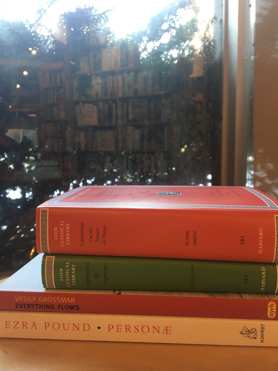 SeminaryCoop's tweet photo. "All things are a flowing, sage Heraclitus says." -- Ezra Pound, "Hugh Selwyn Mauberley." It's not too late to join the #ceLOEBration of @harvardpress's new edition of Early Greek Philosophy from the Loeb Library. Find more details at https://t.co/V9AcwEB27e. https://t.co/VCcrvVhd0S